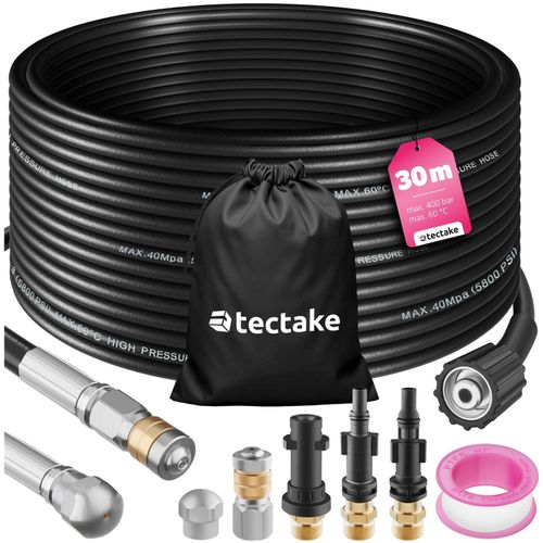 4061173260840 - tectake® Kanalisationsschlauch - Rohrreinigungsschlauch 2x Rohrreinigungsdüse - Abflussreiniger für Hochdruckreiniger - Rohrreinigung - Abflussleitung - Kanalreiniger - Toilettenreiniger - 30 Meter 4061173260840 - tectake® Kanalisationsschlauch - Rohrreinigungsschlauch 2x Rohrreinigungsdüse - Abflussreiniger für Hochdruckreiniger - Rohrreinigung - Abflussleitung - Kanalreiniger - Toilettenreiniger - 30 Meter
