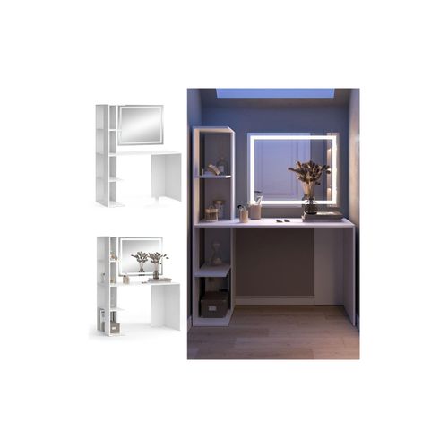 4066731412129 - Schminktisch Tower Weiß 1222 cm mit led Spiegel Vicco 4066731412129 - Schminktisch Tower Weiß 1222 cm mit led Spiegel Vicco