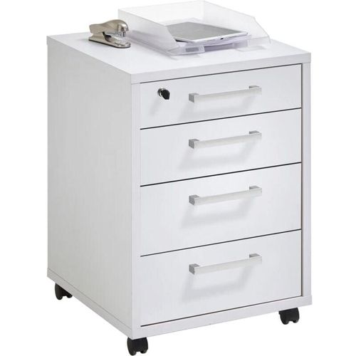 4029494117304 - MS - Rollcontainer 48x495x655 cm Weiß fmd - Weiß 4029494117304 - MS - Rollcontainer 48x495x655 cm Weiß fmd - Weiß