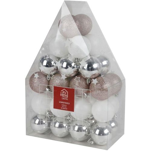 4251699823012 - Buri - Weihnachtsbaumkugeln 36er-Set 6cm Christbaumschmuck Weihnachtsdeko Baumschmuck