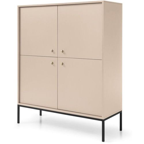 5903025594514 - Monne Highboard Hochkommode Beige im Vintage Look - Selsey