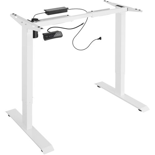 4061173024114 - tectake® Tischgestell elektrisch höhenverstellbar breitenverstellbar 85 - 129 x 65 x 71 - 121 cm