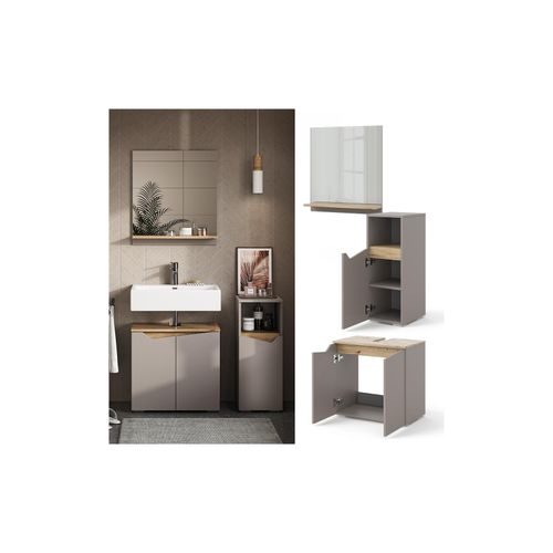 4066731405916 - Waschbeckenunterschrank Marelle Greige 3 Teile mit Midischrank Vicco 4066731405916 - Waschbeckenunterschrank Marelle Greige 3 Teile mit Midischrank Vicco