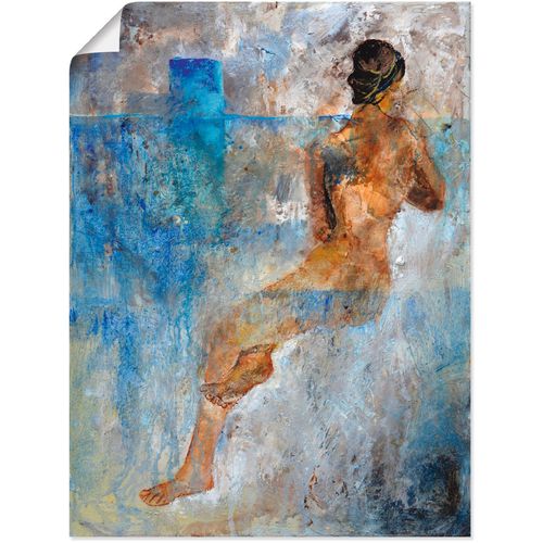 4059745878746 - Wandbild ARTLAND Nackt Barbara Bilder Gr B H 30 cm x 40 cm Poster Frau Hochformat 1 St blau Bild Poster Bilder als Alubild Leinwandbild Wandaufkleber oder in versch Größen