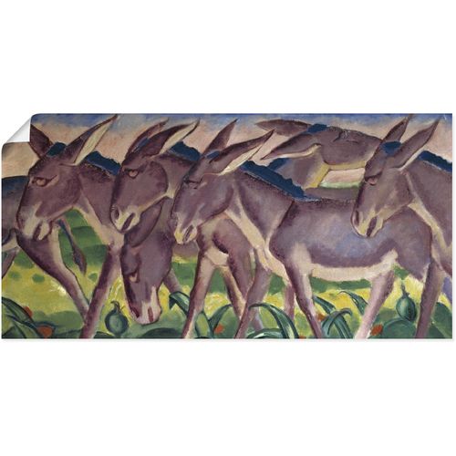 4058661197634 - Wandbild ARTLAND Eselsfries 1911 Bilder Gr B H 60 cm x 30 cm Poster Haustiere 1 St grau Bild Poster Bilder als Alubild Leinwandbild Wandaufkleber oder in versch Größen