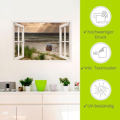 4058661279019 - Wandbild ARTLAND Schwarzer Busch Strand auf Insel Poel Bilder Gr B H 100 cm x 70 cm Wandaufkleber - Vinyl Strand Querformat 1 St beige (naturfarben) Bild Poster Bilder als Leinwandbild Wandaufkleber oder in versch Größen 4058661279019 - Wandbild ARTLAND Schwarzer Busch Strand auf Insel Poel Bilder Gr B H 100 cm x 70 cm Wandaufkleber - Vinyl Strand Querformat 1 St beige (naturfarben) Bild Poster Bilder als Leinwandbild Wandaufkleber oder in versch Größen
