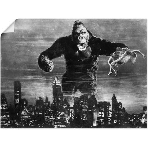 4057738532811 - Wandbild ARTLAND King Kong 1933 II Bilder Gr B H 80 cm x 60 cm Poster Film Querformat 1 St schwarz Bild Poster Bilder als Alubild Leinwandbild Wandaufkleber oder in versch Größen 4057738532811 - Wandbild ARTLAND King Kong 1933 II Bilder Gr B H 80 cm x 60 cm Poster Film Querformat 1 St schwarz Bild Poster Bilder als Alubild Leinwandbild Wandaufkleber oder in versch Größen