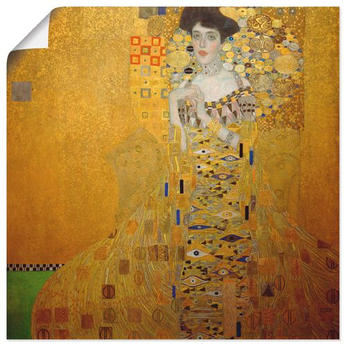 4055327952279 - Wandbild ARTLAND Bloch-Bauer Bilder Gr B H 30 cm x 30 cm Poster Frau quadratisch 1 St gelb Bild Leinwandbild Kunstdrucke Bilder als Leinwandbild Wandaufkleber oder Poster in versch Größen