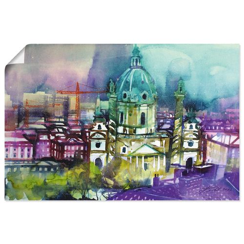 4062144115824 - Wandbild ARTLAND Wien Dächer mit Karlskirche Bilder Gr B H 60 cm x 40 cm Poster Österreich Querformat 1 St lila Bild Poster Bilder als Alubild Leinwandbild Wandaufkleber oder in versch Größen 4062144115824 - Wandbild ARTLAND Wien Dächer mit Karlskirche Bilder Gr B H 60 cm x 40 cm Poster Österreich Querformat 1 St lila Bild Poster Bilder als Alubild Leinwandbild Wandaufkleber oder in versch Größen