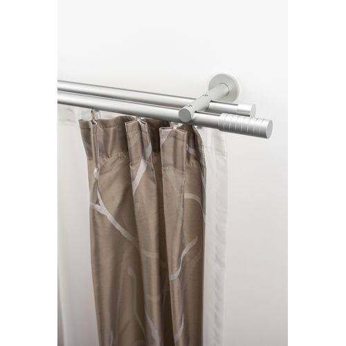 9002777456029 - Gardinenstange GARESA EASY Gardinenstangen Gr B L 65 cm x 580 cm Ø 20 mm 1 St 2 läufig silberfarben Gardinenstangen nach Maß Vorhanggarnitur verlängerbar Wandmontage Knopf m StreifenAlu 9002777456029 - Gardinenstange GARESA EASY Gardinenstangen Gr B L 65 cm x 580 cm Ø 20 mm 1 St 2 läufig silberfarben Gardinenstangen nach Maß Vorhanggarnitur verlängerbar Wandmontage Knopf m StreifenAlu
