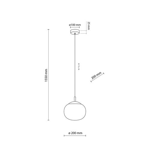 5901780558246 - Hängeleuchte Vibe Glas opalweiß Ø 20 cm