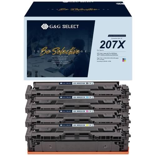 6942383125199 - Toner ersetzt HP 207X Kompatibel Kombi-Pack Schwarz Cyan Magenta Gelb W2210X(207X) W2211X(207X) W2213X(207X) W2212X(207X) GS-H207X-4P