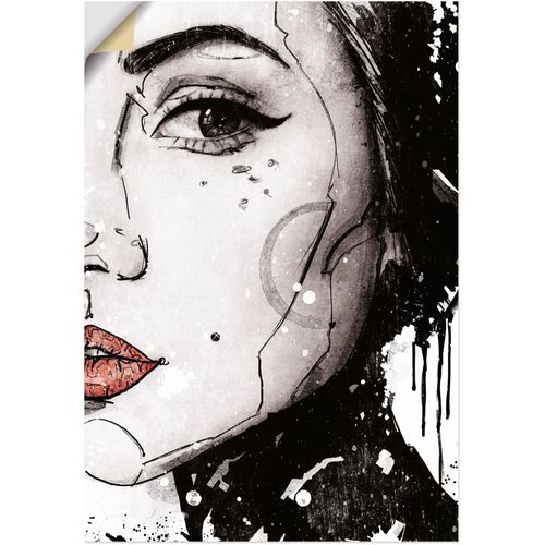 4062144730713 - Wandbild ARTLAND The Artist Bilder Gr B H 70 cm x 100 cm Wandaufkleber - Vinyl Portrait Hochformat 1 St schwarz Kunstdrucke als Alubild Leinwandbild Wandaufkleber oder Poster in versch Größen