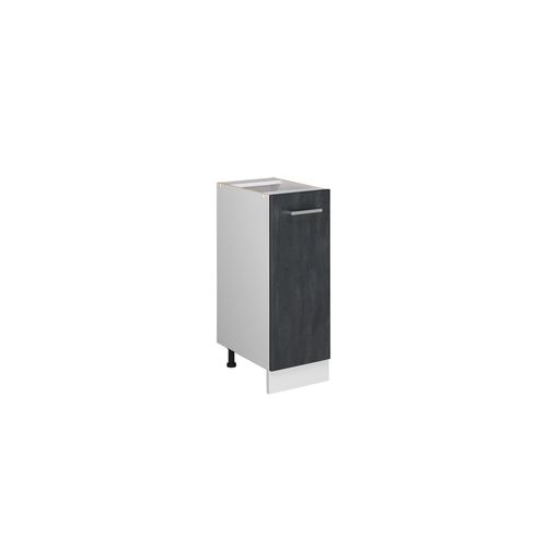 4066731404711 - Livinity Apothekerunterschrank R-Line Schwarz Beton Weiß 30 cm ohne Arbeitsplatte 4066731404711 - Livinity Apothekerunterschrank R-Line Schwarz Beton Weiß 30 cm ohne Arbeitsplatte