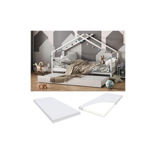 4066731412297 - Vitalispa - Kindermatratze Weiß 90 x 190 cm H2 Härtegrad 4066731412297 - Vitalispa - Kindermatratze Weiß 90 x 190 cm H2 Härtegrad