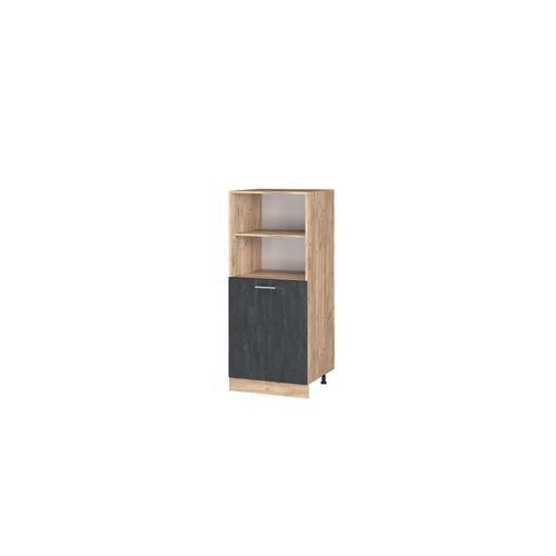 4066731404520 - Livinity Vorratsschrank R-Line Schwarz Beton Eiche 60 cm kleine Tür 4066731404520 - Livinity Vorratsschrank R-Line Schwarz Beton Eiche 60 cm kleine Tür