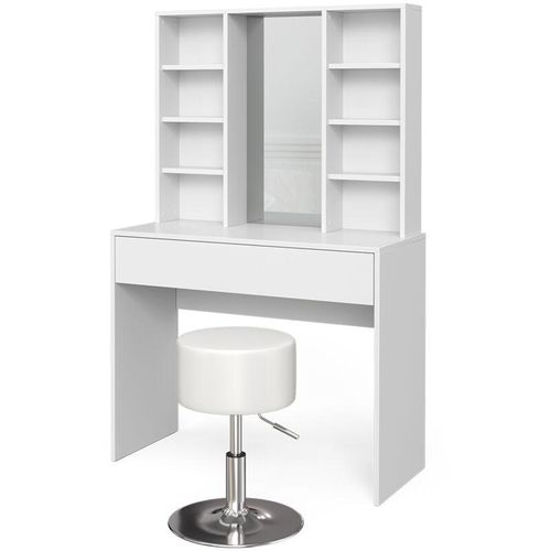 4066731347322 - Schminktisch Alexa Weiß 93 cm mit Hocker Vicco