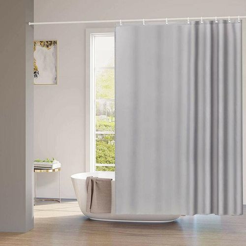4063425144885 - Duschvorhang Wasserdicht Anti-schimmel Badvorhang mit Duschvorhängeringen Badewanne Vorhang waschbar grau - grau 4063425144885 - Duschvorhang Wasserdicht Anti-schimmel Badvorhang mit Duschvorhängeringen Badewanne Vorhang waschbar grau - grau