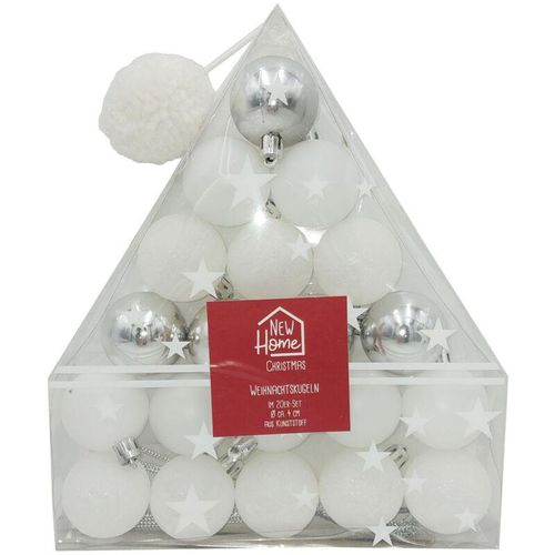 4251699824316 - Buri - Weihnachtsbaumkugeln 20er-Set 4cm Christbaumschmuck Weihnachtsdeko Baumschmuck