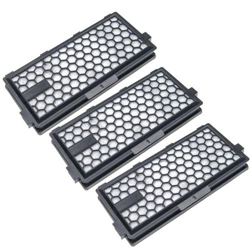 4068201872495 - Vhbw - 3x Staubsaugerfilter Ersatz für Miele SF-AP50 SF-HA50 für Staubsauger - HEPA-Aktivkohlefilter Schwarz Weiß