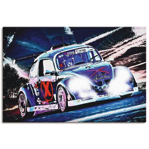 4059745581073 - Wandbild ARTLAND Käfer Funcup Spa 2017 Bilder Gr B H 30 cm x 20 cm Leinwandbild Auto Querformat 1 St blau Bild Leinwandbild Kunstdrucke Bilder als Alubild Leinwandbild Wandaufkleber oder Poster in versch Größen