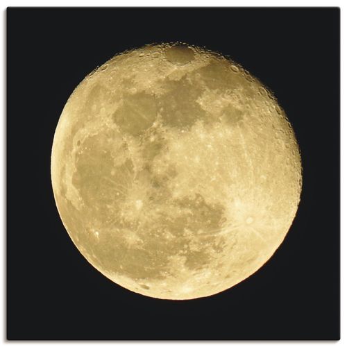 4059745657617 - Wandbild ARTLAND Mond Bilder Gr B H 50 cm x 50 cm Leinwandbild Weltraum quadratisch 1 St beige (naturfarben) Bild Leinwandbild Kunstdrucke Bilder als Alubild Leinwandbild Wandaufkleber oder Poster in versch Größen
