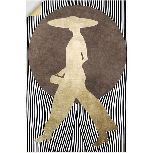 4062144775011 - Wandbild ARTLAND Madame Noir Bilder Gr B H 20 cm x 30 cm Wandaufkleber - Vinyl Bilder von Frauen Hochformat 1 St schwarz Kunstdrucke als Alubild Leinwandbild Wandaufkleber oder Poster in versch Größen