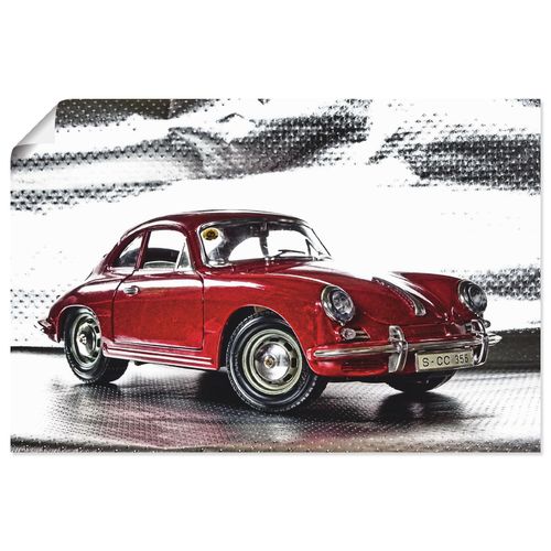 4059745700825 - Wandbild ARTLAND Klassiker - Der Porsche 356 Bilder Gr B H 60 cm x 40 cm Poster Auto Querformat 1 St rot Bild Poster Bilder als Alubild Leinwandbild Wandaufkleber oder in versch Größen