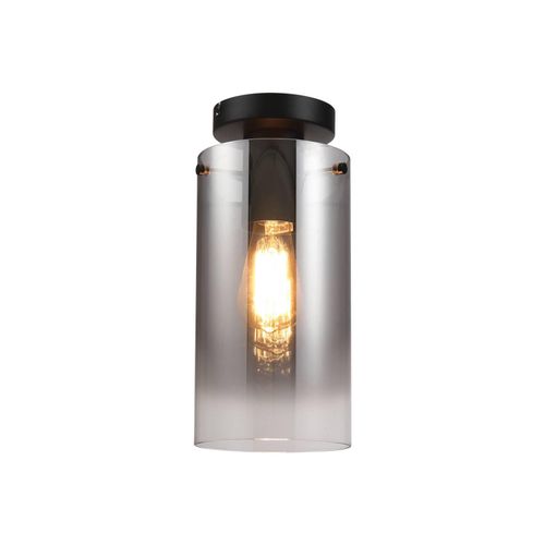 8720143022432 - Deckenlampe Ventotto schwarz rauch Ø 15 cm Glas