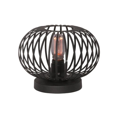 8718444959724 - Tischlampe Aglio Ø 25 cm schwarz Metall