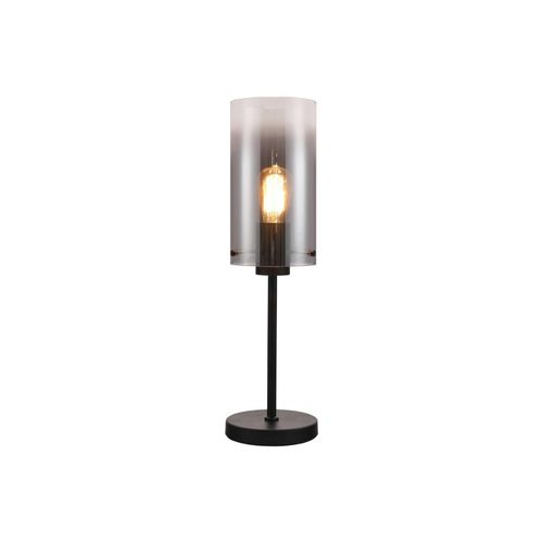 8720143022487 - Tischlampe Ventotto schwarz rauch Höhe 57 cm Metall Glas