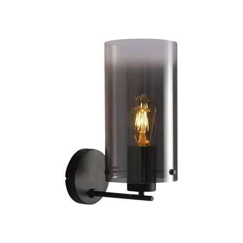 8720143022449 - Wandlampe Ventotto schwarz rauchgrau Breite 15 cm Metall