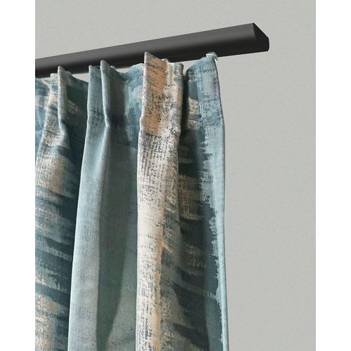 9002777249751 - Gardinenschiene GARESA 400 Gardinenstangen Gr L 550 cm 1 läufig schwarz Gardinenschienen Innenlaufprofil schlicht Deckenmontage Aluminium verlängerbar