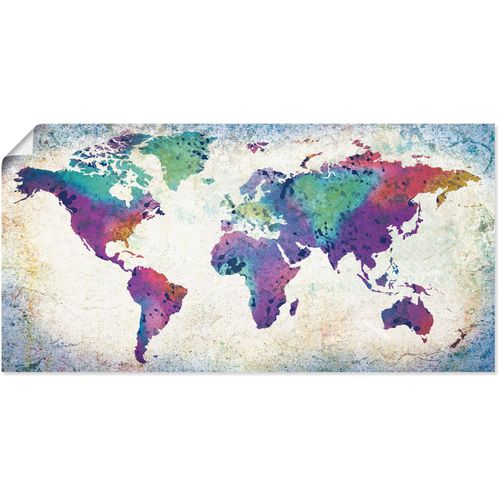 4062144597255 - Wandbild ARTLAND bunte Weltkarte Bilder Gr B H 60 cm x 30 cm Poster Land- & Weltkarten Querformat 1 St bunt Kunstdrucke als Alubild Leinwandbild Wandaufkleber oder Poster in versch Größen 4062144597255 - Wandbild ARTLAND bunte Weltkarte Bilder Gr B H 60 cm x 30 cm Poster Land- & Weltkarten Querformat 1 St bunt Kunstdrucke als Alubild Leinwandbild Wandaufkleber oder Poster in versch Größen