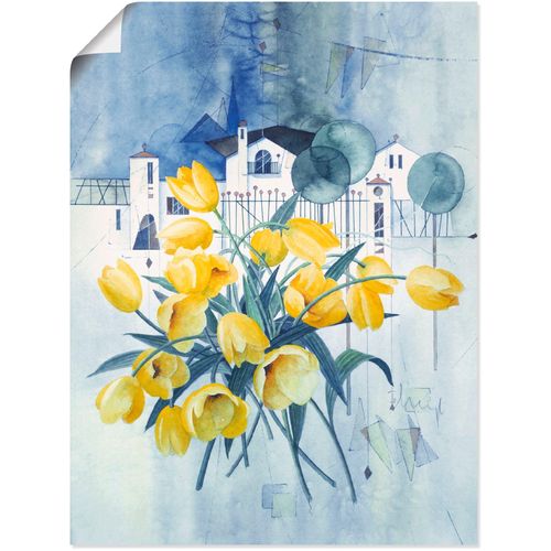 4055327821629 - Wandbild ARTLAND Stilleben mit Oliven Bilder Gr B H 60 cm x 80 cm Poster Blumen 1 St gelb Bild Kunstdruck Kunstdrucke Bilder als Leinwandbild Wandaufkleber oder Poster in versch Größen