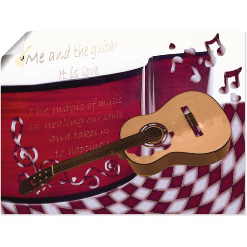 4057738693109 - Wandbild ARTLAND Die Gitarre und Ich Bilder Gr B H 120 cm x 90 cm Poster Instrumente 1 St rot Kunstdrucke Bilder als Alubild Leinwandbild Wandaufkleber oder Poster in versch Größen 4057738693109 - Wandbild ARTLAND Die Gitarre und Ich Bilder Gr B H 120 cm x 90 cm Poster Instrumente 1 St rot Kunstdrucke Bilder als Alubild Leinwandbild Wandaufkleber oder Poster in versch Größen