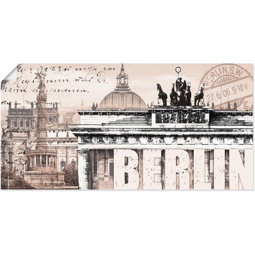 4055327297547 - Wandbild ARTLAND Berlin II Bilder Gr B H 60 cm x 30 cm Poster Deutschland 1 St grau Bild Leinwandbild Kunstdrucke Bilder als Alubild Leinwandbild Wandaufkleber oder Poster in versch Größen
