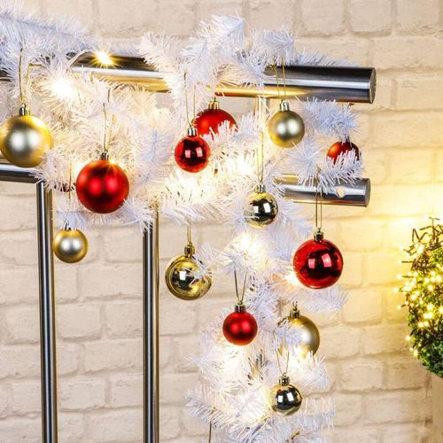 4034127544396 - HI - Weihnachtsgirlande mit Lichterkette 80 LEDs Weiß n a