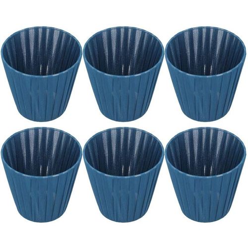 7775158547464 - Ejlife - 6PCS Lampenschirm Chandelie Moderner Einfacher Lampenschirm Stofflampenschirm für Kristall-Clip-On-Kronleuchter-Wandlampe Blau Gute