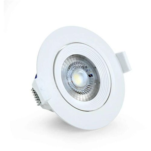 5949097706202 - - led Einbauspot cob 5 Watt rund schwenkbar weiß IP20 neutralweiß (4000 k)