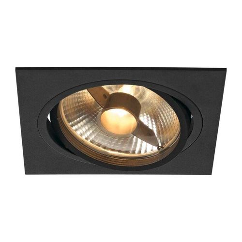 4024163150354 - New Tria i ES111 Square Schwarz GU10 max 75W inkl Blattfedern 113830 - Schwarz-Matt - SLV
