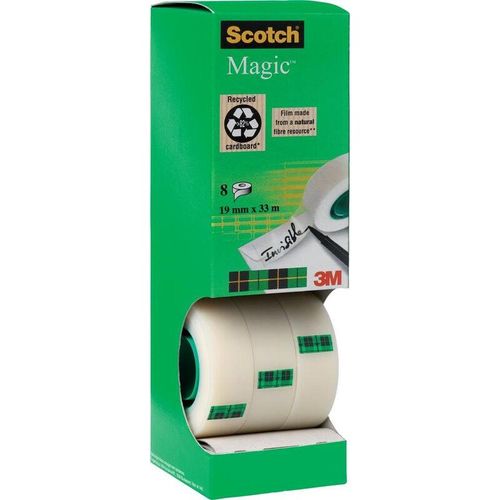 4046719205936 - Scotch Magic Klebeband 810 19 mm x 33 m Matt Unsichtbar Vorteilspack 7 Rollen + 1 GRATIS