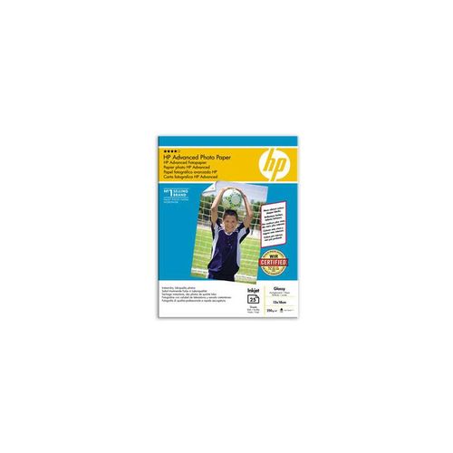 0882780349643 - HP Advanced Glossy Photo Paper - Fotopapier glänzend - 130 x 180 mm - 25 Blatt - für Deskjet 2050 J510 3050 J610 Envy