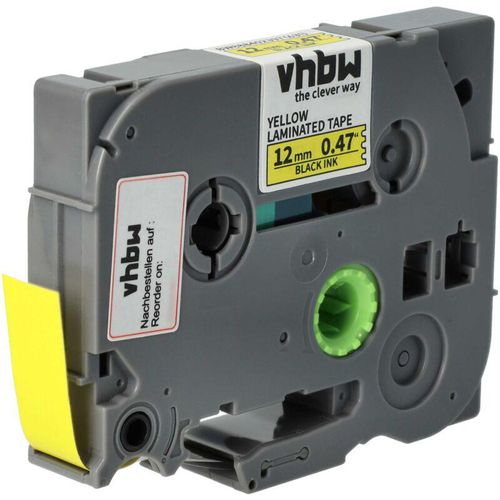 4068201857218 - vhbw 1x Schriftband-Kassette kompatibel mit Brother PT P300BT P700 H300 H300LI H75 H75S H200 Etiketten-Drucker 12mm Schwarz auf Gelb Laminiert 4068201857218 - vhbw 1x Schriftband-Kassette kompatibel mit Brother PT P300BT P700 H300 H300LI H75 H75S H200 Etiketten-Drucker 12mm Schwarz auf Gelb Laminiert