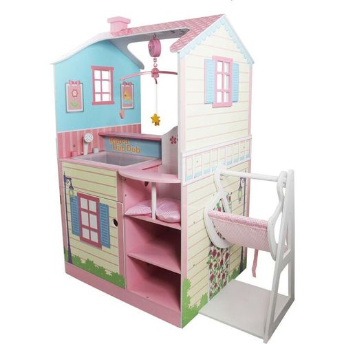 0812401016685 - Teamson Kids - Olivias Little World Wickelstation für Puppen mit Aufbewahrung – Puppenhaus Bunt - Rosa Weiß