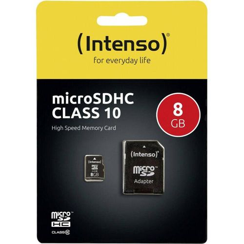 4034303016112 - Speicherkarte 3413460 Micro-SDHC mit SD-Adapter Class 10 bis 25 MB s 8 GB 4034303016112 INTENSO