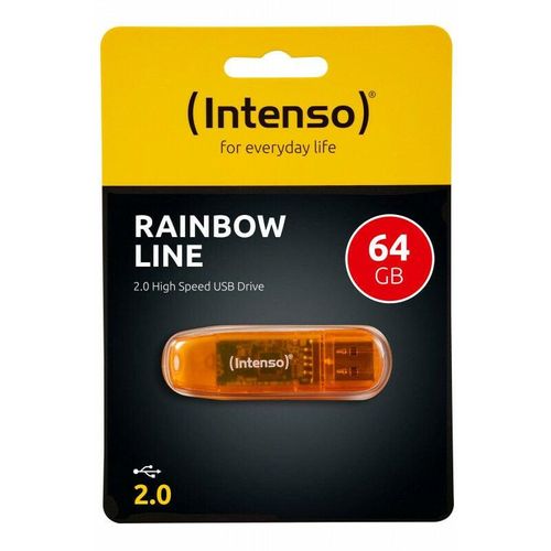 4034303015924 - USB-Stick Rainbow Line USB 20 orange 64 GB 4034303015924 Intenso