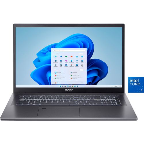 4711474069603 - ACER Notebook A17-51M-38DF Notebooks Gr 16 GB RAM 512 GB SSD Core 3 Windows 11 Home (64 Bit) grau (steel gray)