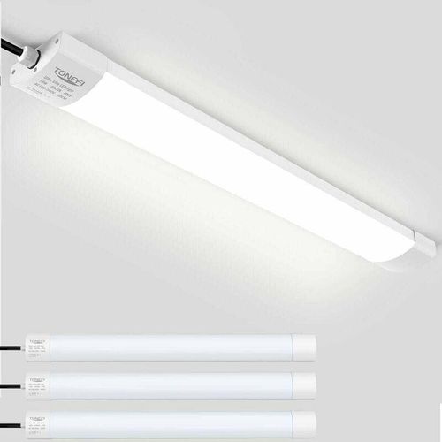 6919683267775 - 3 Stück led Feuchtraumleuchte Deckenleuchte 60cm 18W für Garage Kelle Werkstatt Feuchtraum Warenhaus led Wannenleuchte Feuchtraumlampe Röhre