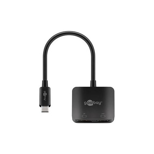 4040849601729 - GOOBAY 60172 - Adapter USB C  > 1x DP 1x HDMI 4K@60 Hz 12 cm